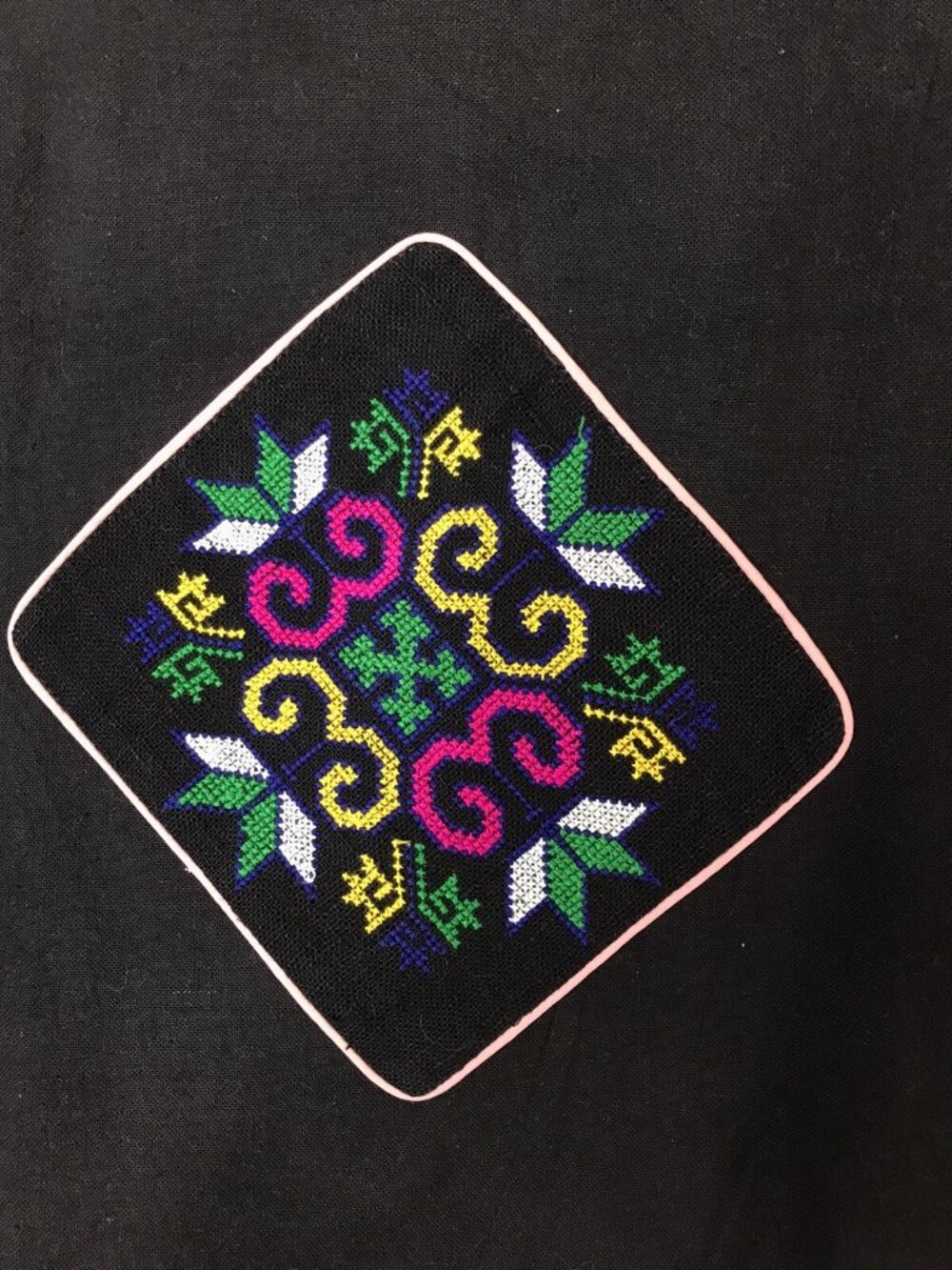 Unbranded Embroidered Reversible Jacket Multicolor Zip Front Pockets Boho Aztec - Picture 9 of 9